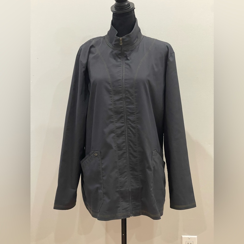 Dickies XL Pewter Lightweight Full Zip with Pockets - Picture 1 of 7